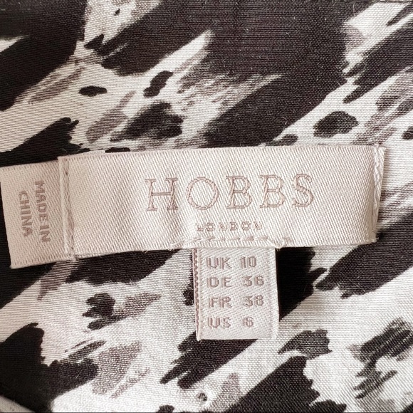 Hobbs Floretta Houndstooth Check Blouse | US 6 - Picture 9 of 10